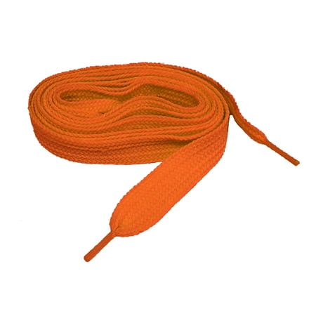 

40 Inch 102 cm Bright Neon Orange professional FATmax™ Athletic 3/4 inch wide retro FAT sneaker shoelaces - (2 Pair Pack)