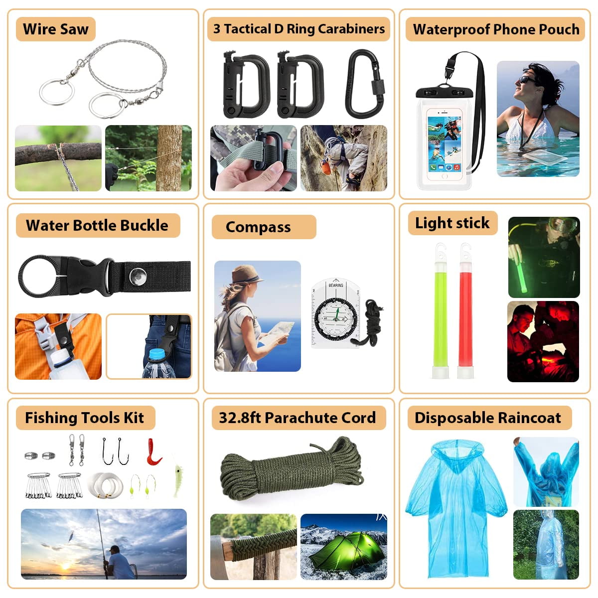 Kit  250pcs Gear First Aid With Molle System Compatible Bag And Emergency Tent For Earthquake Outdoor Adventure Hiking Gifts Men Women