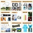 thumbnail image 3 of Kaqinu Survival Kit 250 Pcs with Molle System Compatible Bag,Emergency Tent,Flashlight and more Great Gift for Men Camping Outdoor Adventures, 3 of 7