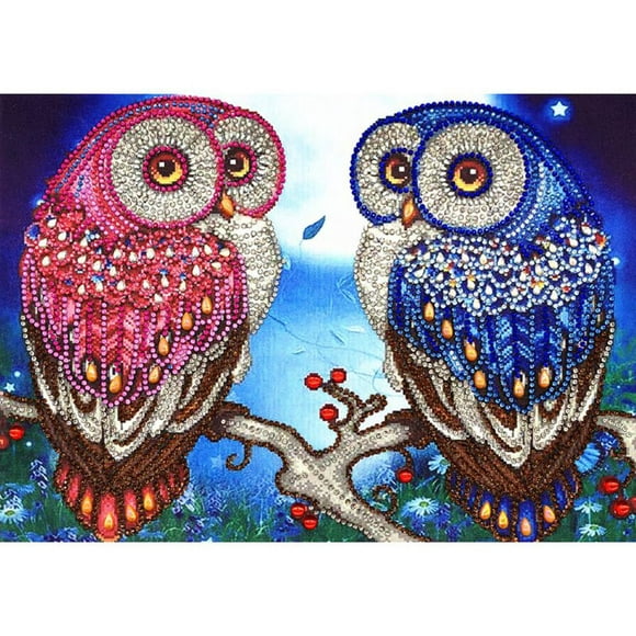 Gomyhom Cute Owl 5D Special Shaped Diamond Painting Embroidery Needlework Home Decor