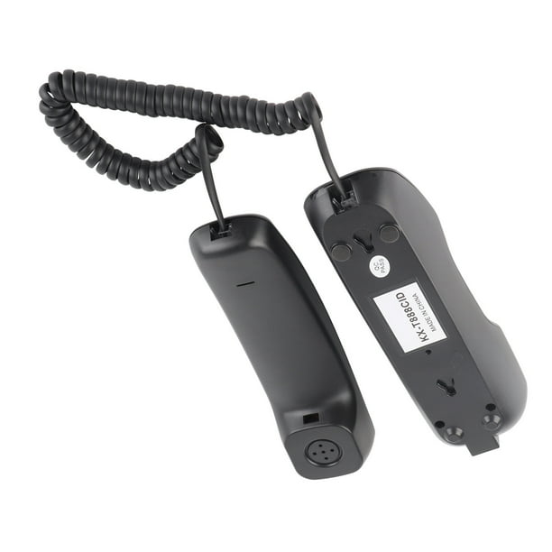 Teléfono Teléfono Con Cable Montado En La Pared Remarcación Con Un Reducción De Ruido Identificador De Llamadas Teléfono Fijo Negro Para El Hogar Hotel Oficina