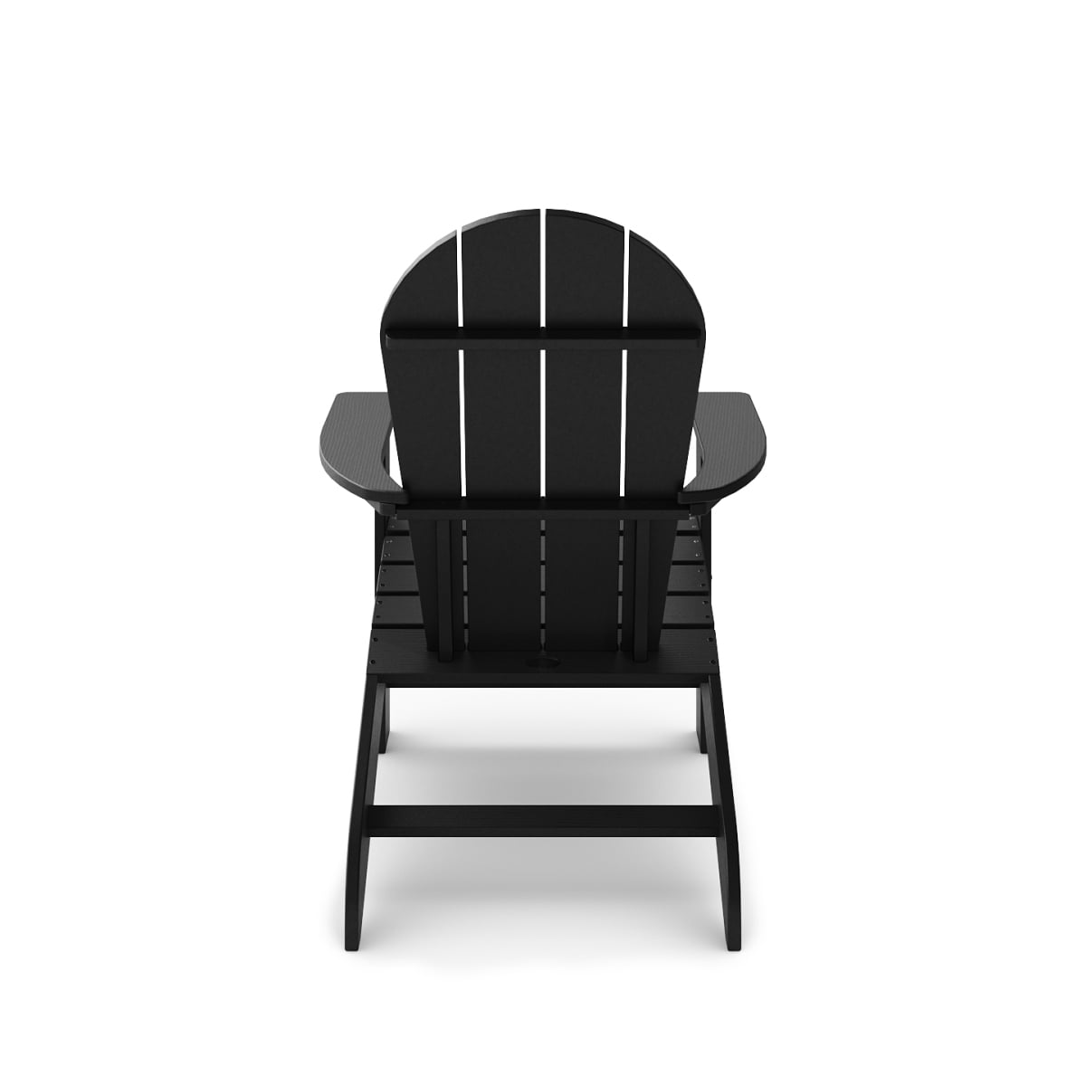 Miekor Furniture Black Adirondack Chair – Premium HDPE Poly Lumber for Pool, Patio, and Garden Elegance 8778