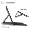 thumbnail image 2 of Labanema 9.6" Samsung Galaxy Tab E 9.6 T560 Bluetooth Keyboard Case, PU Leather Folio Stand Protective Case, Cover for 9.6" Samsung Galaxy Tab E 9.6 T560 (Red), 2 of 6