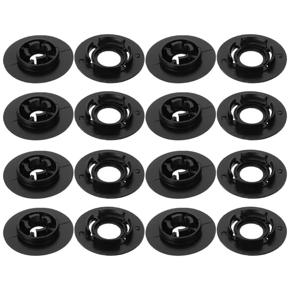 Milisten 4 Sets Black Floor Mat Holder Clips Retainers for Carpet Fixing and