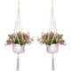 thumbnail image 1 of Soporte para plantas colgantes de macramé para interior y exterior, decoración de jardín, cesta para macetas colgantes (2 paquetes) esquí esquí Gafas de esquí, 1 of 5