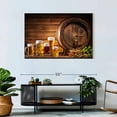 thumbnail image 7 of Elephant Stock Beer Barrel Wall Art - Horizontal Canvas Wall Art - Living Room Wall Decor - Food And Drink Canvas - Brown And Orange Decor - 45" x 30", 7 of 7