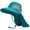 Lake Green, variant on UPF 50+ Unisex Water Resistant Wide Brim Sun Hat with Large Neck Flap Ponytail Fishing Hat for Men Women