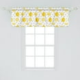 thumbnail image 2 of Ambesonne Lemon Window Valance, Summer Citrus Fruit Polka Dot, 42" x 18", Mustard Charcoal Grey, 2 of 3