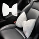 thumbnail image 5 of Juego universal de cojines para asientos de coche con soporte lumbar y reposacabezas - negro, 40x32cm, poliéster y algodón - para sillas de oficina y vehículo, 5 of 6