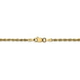 thumbnail image 4 of 14k Yellow Gold 2.25mm Diamond Cut Quadruple Rope Chain Lobster Clasp 30", 4 of 5