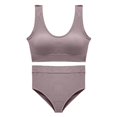 thumbnail image 1 of Women Bra Set 1 Set Women Bra Set No Rims Soft Comfortable Push Up Lady Brassieres Seamless Tops Set for Daily Wear, 1 of 8