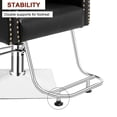 thumbnail image 6 of OmySalon Barber Chair Heavy Duty for Hair Stylist, Hydraulic Pump Salon Chair with Button Tufted, Beauty Spa Styling Hairdressing Tattoo Equipment, 6 of 8
