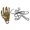 Gold-color, variant on Mechanical Movable Finger Joints Robot Hand Charm Pendant Necklace Lightweight Unique Jewelry Contemporary Neck Chain