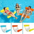 thumbnail image 3 of Summer Inflatable Foldable Floating Row Swimming Pool Water Hammock Air Mattresses Bed Water Lounge Chair, 3 of 5