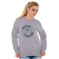 thumbnail image 4 of Working From Home Quarantine UFO Unisex Plus Fleece Graphic Sweatshirt Brisco Brands 2X, 4 of 5
