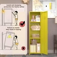 thumbnail image 6 of Metal Locker Storage Cabinet Steel Kids Wardrobe Changing Room Locker Cabinet Box with Adjustable Shelves Steel Locker File Cabinet Organizer for School Gym Home Office, 6 of 6
