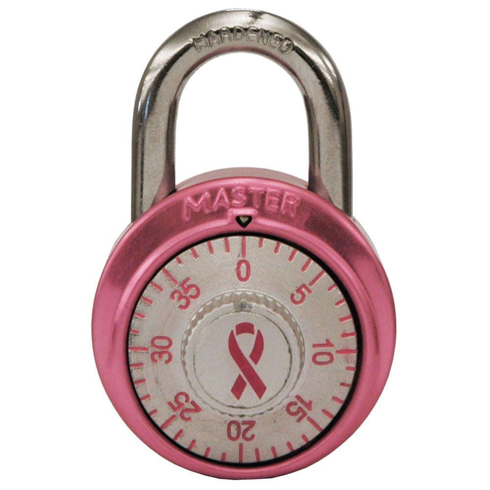1530DPNK Breast Cancer Research Foundation Dial Combination Lock, Pink 3Pack, Cut resistance 9/