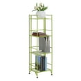 thumbnail image 2 of Convenience Concepts Xtra Storage 4 Tier Folding Metal Shelf, Lime, 2 of 8