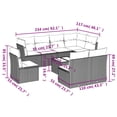 thumbnail image 2 of vidaXL 9 Piece Garden Sofa Set with Cushions Brown Poly Rattan, 2 of 5