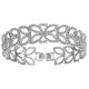 thumbnail image 1 of Rhinestone Bracelet 1Pcs Silver with Gorgeous Leaf Design for Wearing, 1 of 3