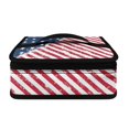 thumbnail image 2 of KUIFORTI Lunch Bag Cooler Bag Women Lunch Purse Reusable Small Ice Packs Handbag Lunch Box Inside Purse with Handle, American Star Print, 2 of 7