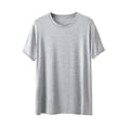 thumbnail image 2 of Kalauyu T-Shirts d'Entraînement pour Hommes Dry Fit Athlétiques à Manches Courtes T-Shirts Col Rond Modal Coton Évacuation de l'Humidité Gym Course Performance T-Shirt, 2 of 6