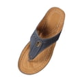 thumbnail image 6 of Flip Flops for Women Orthopedic Thong Sandals Trendy Metal Decor Hollow out Wedges Slides Casual Arch Support Summer Slippers Blue Size 5.5, 6 of 6