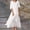 White, variant on Women Fashion Solid Casual Double Layer Slit Short Sleeved Crew Neck Dress Dressed for Womens Short Sleeve Maxi Dress for Women Dress for Women Lined Midi Dress Knee Length Summer Dress Split Loose