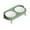 Green, variant on Raised Cat Food and Water Bowl Set - Elevated Dishes with Non-Slip Stand and Splash Guard for Small Dogs(Yellow)