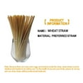 thumbnail image 5 of 100Pc Wheat Straw, Eco-Friendly Creative Party Straws, Biodegradable Wheat Stalk Drinking Straws For Cocktail Parties And Festive Events, 100 Count Of Safe & Creative Accessories, 5 of 7