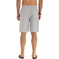 thumbnail image 4 of Iceglad Men's Linen Casual Classic Fit Short Drawstring Summer Beach Shorts, 4 of 7