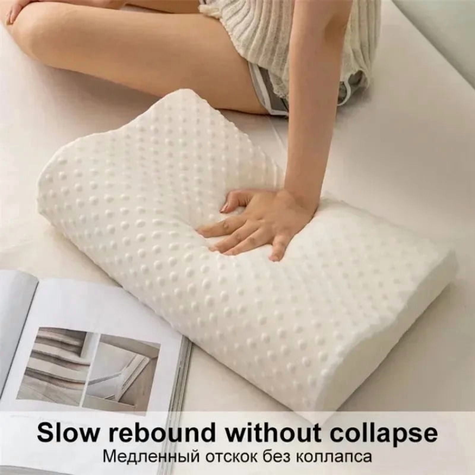 Memory Foam Pillow for Neck Pain Relief - Adjustable Orthopedic Cervical Support Pillow for Side Sleepers, Shoulder & Spine Alig