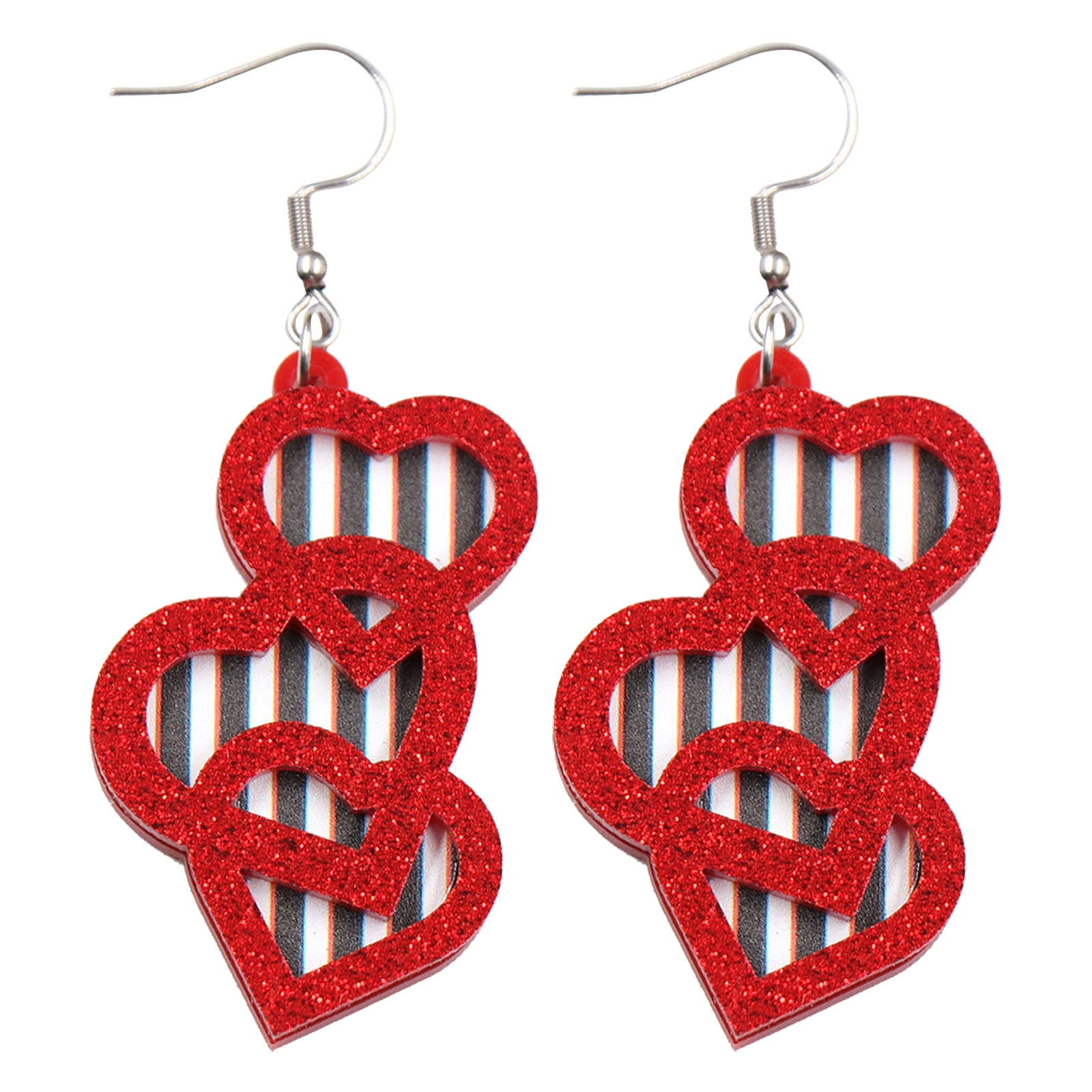 Frehsky earrings for women Handmade Beaded Lips Valentine's Day