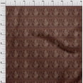 thumbnail image 3 of oneOone Cotton Flex Rust Brown Fabric Floral & Peacock Block Sewing Craft Projects Fabric Prints By Yard 40 Inch Wide, 3 of 4