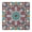 White-221, variant on Mandala Tablecloth Abstract Mandala Design Waterproof Squre Cover with Elastic Edges and Back for Spiritual and Anxiety Relief