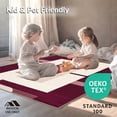 thumbnail image 4 of ODIKA 4'x6' Machine Washable Non-Slip Area Rug, Abstract Dhikr High Traffic Rug, Maroon, 146600, 4 of 7