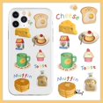 thumbnail image 4 of Clmj Cheesecake Bread Ice Cream Omelette Food Phone Case For iPhone 11 12 13 Pro XS XR For Samsung Galaxy S22 S21 Silicone Cover, 4 of 6