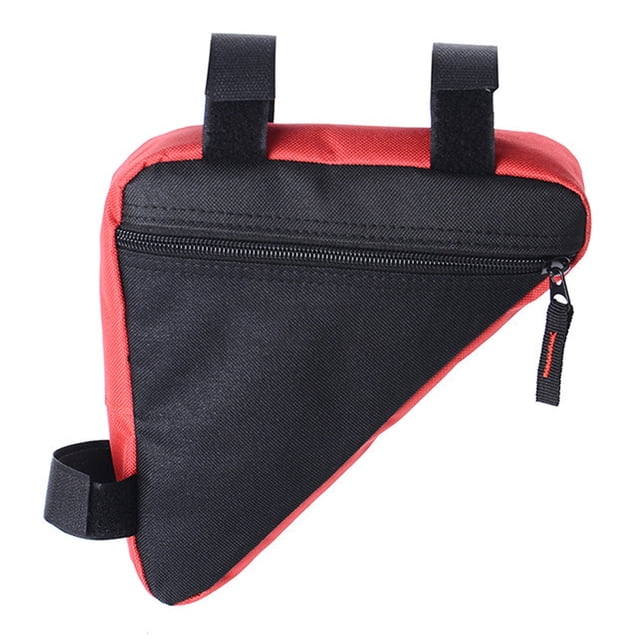 Bolsa para bicicleta, bolsa de almacenamiento para cuadro de bicicleta, bolsa triangular para bicicleta resistente al agua, paquete de accesorios de ciclismo para teléfono, billetera, llaves,