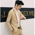 thumbnail image 3 of Traje pequeño informal de moda para hombre. Traje ajustado para hombre. Fácil de usar. Estilo versátil. Diseño de moda., 3 of 4