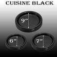 thumbnail image 3 of EcoQuality Disposable 6" inch Round Black Plastic Plates - China Like Party Plates, Heavy Duty Disposable Dinner Plates, Salad Plate, Weddings, Serveware (50), 3 of 3