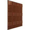 thumbnail image 2 of 19 5/8"W x 19 5/8"H Stacked EnduraWall Decorative 3D Wall Panel, Bright Coat Copper (Covers 2.67 Sq. Ft.), 2 of 6