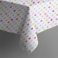 thumbnail image 4 of Christmas Square Tablecloth 52x52 Inch – Waterproof Polyester Printed Table Cover, Wrinkle Resistant & Washable for Kitchen Dining Picnic Party Decor, Single-v4-15, White, 4 of 6