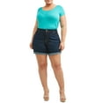 thumbnail image 2 of Terra & Sky Women's Plus Size 7 inch Denim Classic Short, 2 of 5