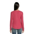 thumbnail image 3 of Time and Tru Women's Long Sleeve Henley Top, 3 of 5
