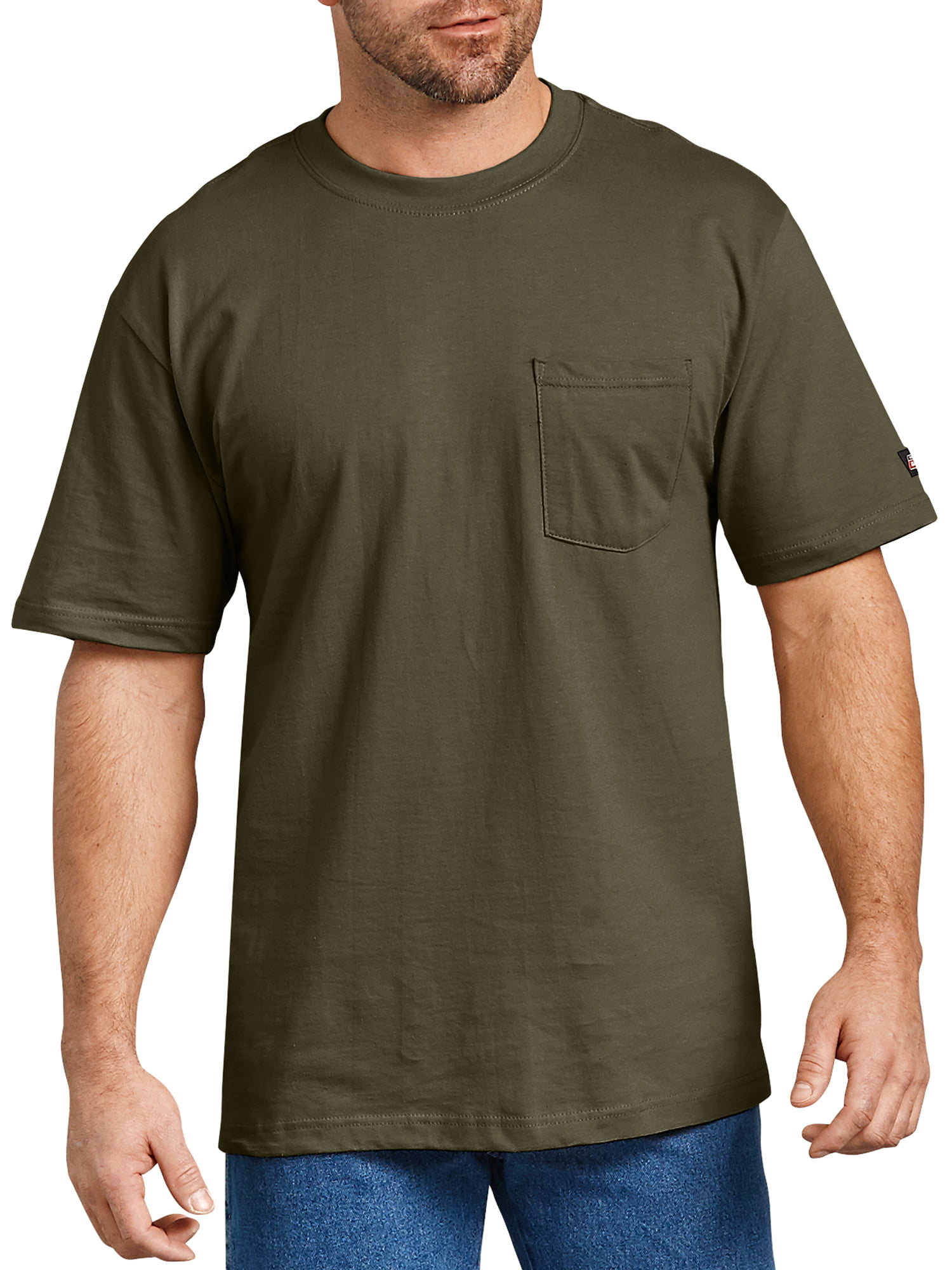 Men Dickies Mens T shirt Short Sleeve Pocket Tee Heavy Weight Duty 100% ...