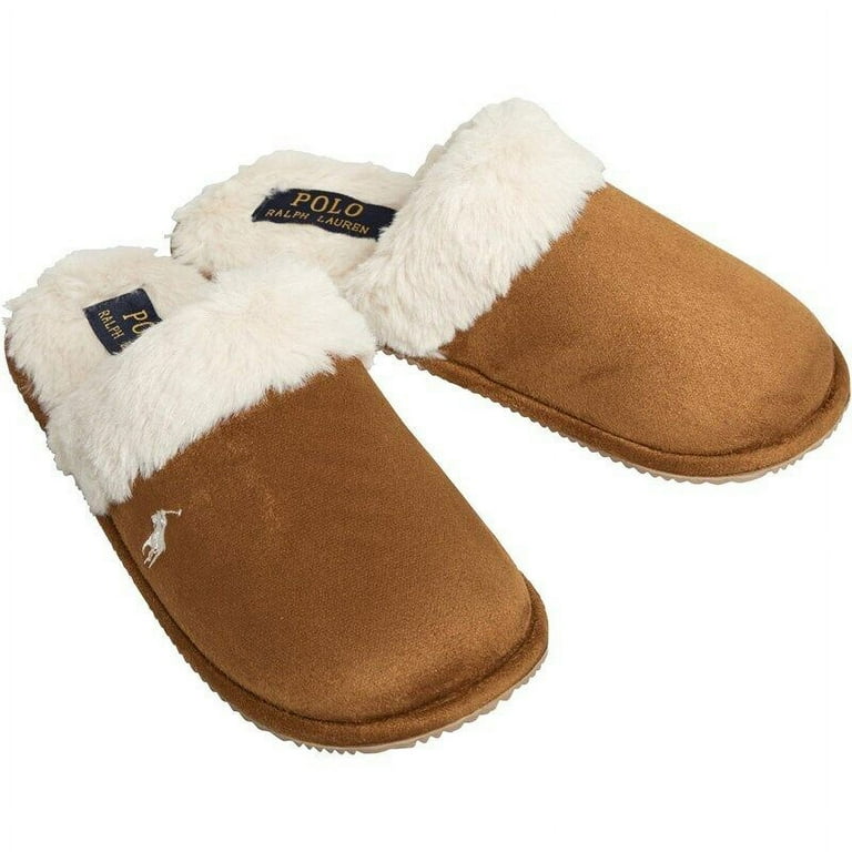 Polo Ralph Lauren Women s Summit Scuff II Slippers Chestnut brown SIZE 6 TO 11 Walmart