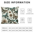 thumbnail image 5 of Nawypu Flying Butterflies Rectangle Pillow Covers Blue Yellow Brown Rustic Floral Garden Summer Decorative Throw Pillow Cover Rectangle Cushion Covers for Men Women, 5 of 5