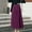 Purple, variant on Idoravan Women's Basic Versatile Skirt Fashion Women Solid Skirt Strap Ladies Floral Skirts Mesh High Waist Skirt Pleated Skirt