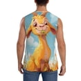 thumbnail image 4 of Balery Happy Goat In Meadow Camisetas sin mangas para hombre, absorbe la humedad y protege contra el mal olor.-Medium, 4 of 7
