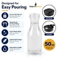 thumbnail image 4 of Impresserve 50 oz Plastic Beverage Carafe with Black Flip Tab Lid, Set of 12, 4 of 8